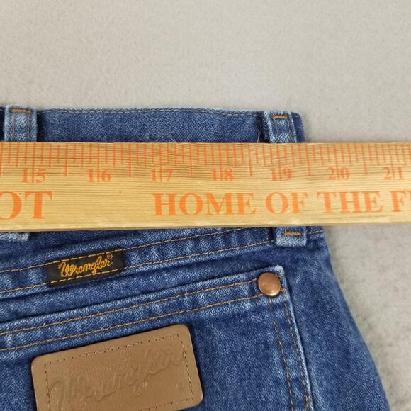 Wrangler Jeans Mens 40x34 Blue Cowboy Cut Original Fit Straight Leg Denim 13MWZ - Picture 9 of 13